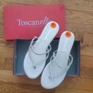 Rhinestone Sandals: Unworn/New